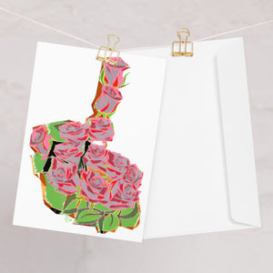 Fing - Fresh Fing Flowers - Greeting card